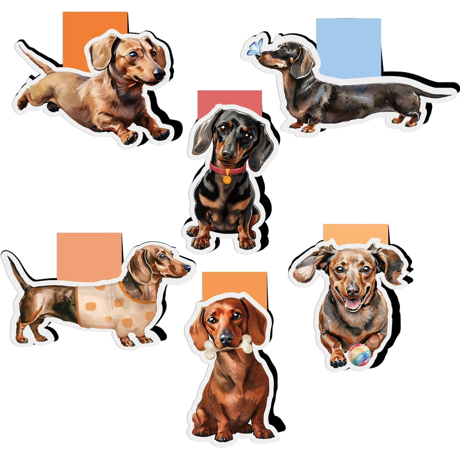 Bookmark Magnetic Clip - 6/12 Darcy Dog Themed Waterproof Magnetic