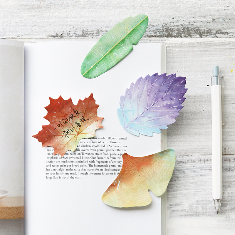 30 Pcs Leaf Sticky notes Plann - огляд і ціна Office Stationery Supply List
