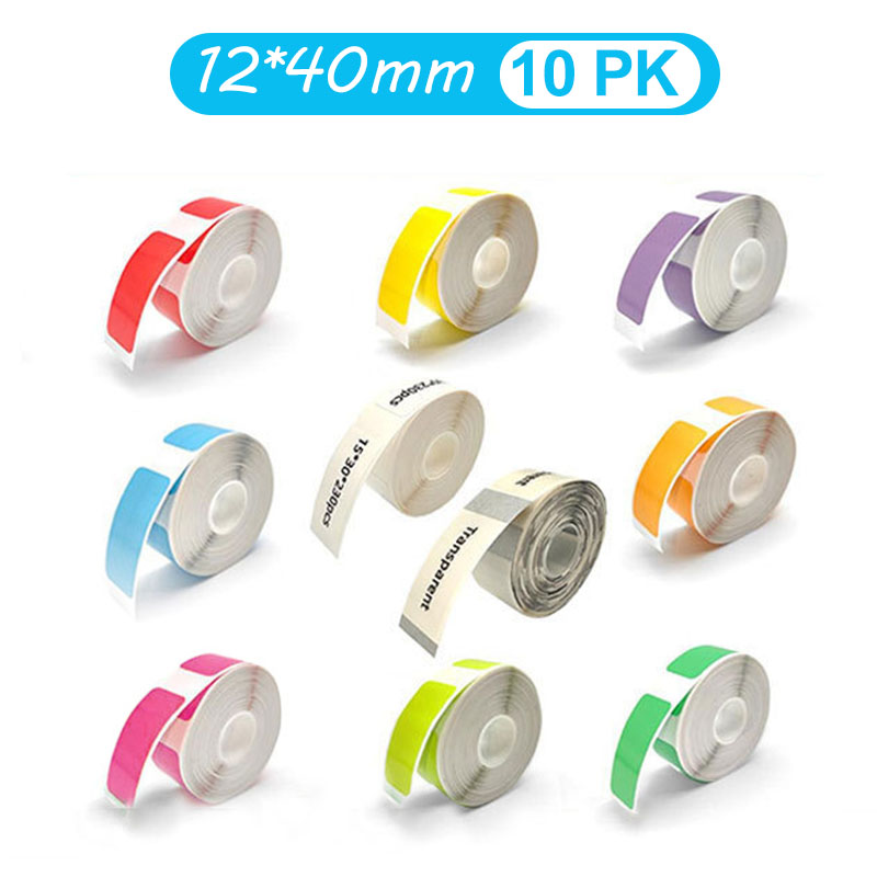 12*40mm Colored Transparent Th - огляд і ціна Label Printer Tape