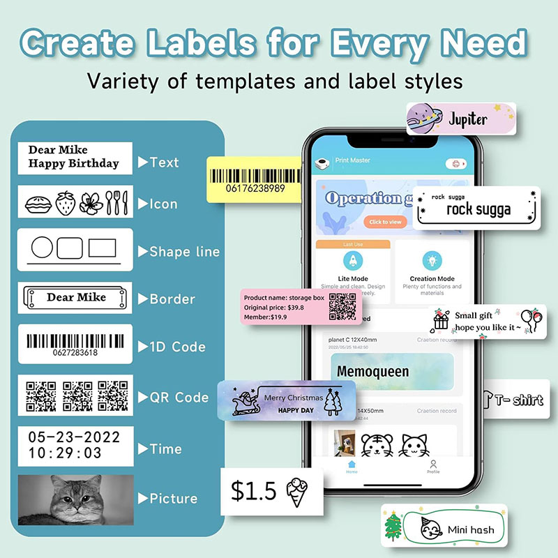 12*40mm Colored Transparent Th - огляд і ціна Label Printer Tape