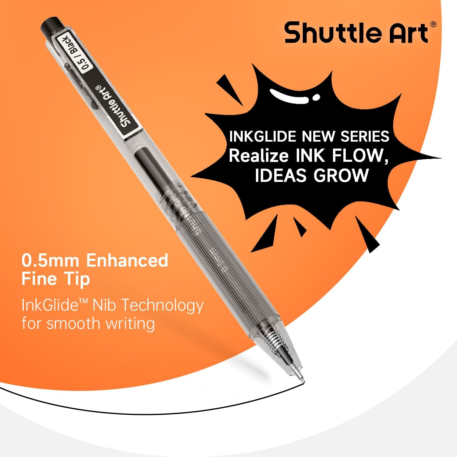 Shuttle Art Black Gel Pens, In - огляд і ціна Gel Ink Pen Set