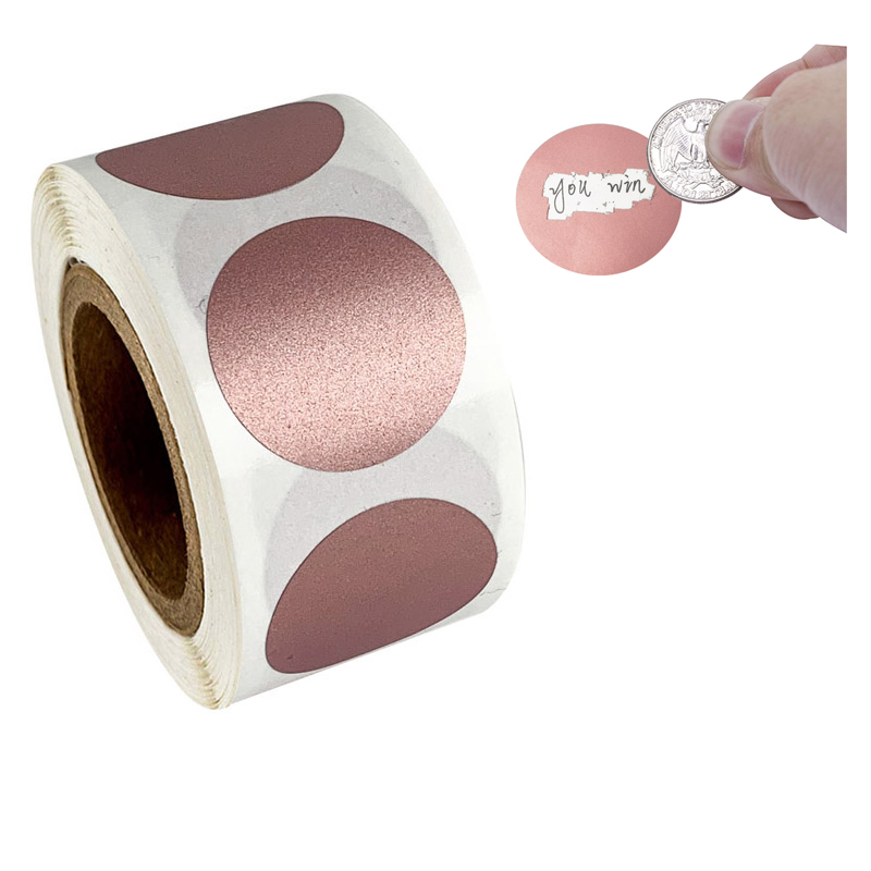 50-300pcs Round Rose Gold Scra - огляд і ціна Label Printer Tape