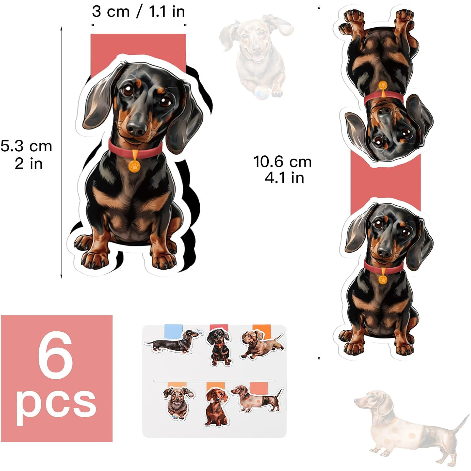 6/12 Darcy Dog Themed Waterpro - огляд і ціна Bookmark Magnetic Clip