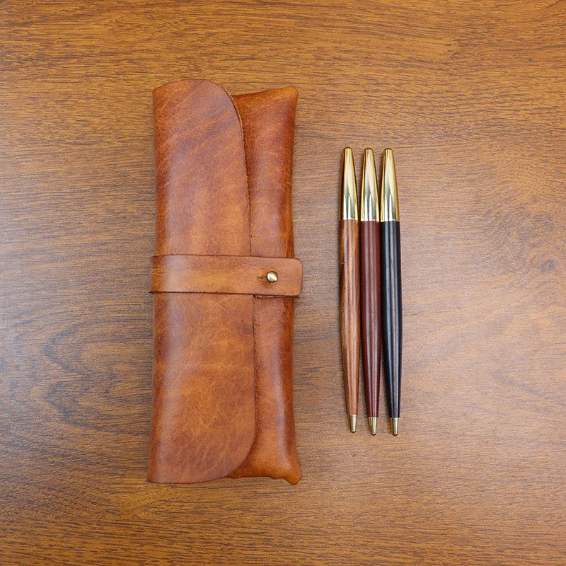 Ins Retro Tanned Leather Korea - огляд і ціна Tan Stationery & Office Supply