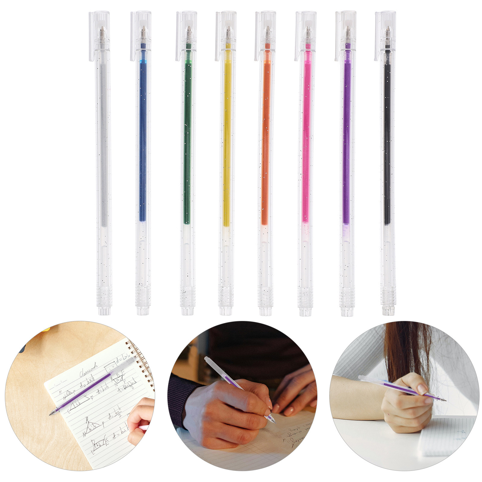 8Pcs Glitter Pens Set Handcraf - огляд і ціна Gel Ink Pen Set