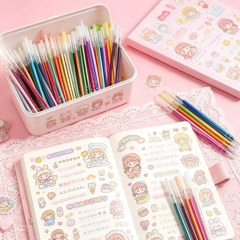 12-100pcs Glitter Pen Refills  - огляд і ціна Gel Ink Pen Set