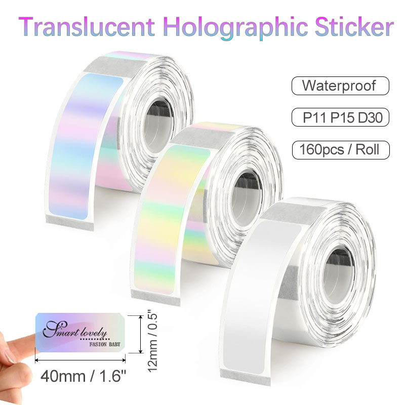 D30 Transparent Holographic Th - огляд і ціна Label Printer Tape