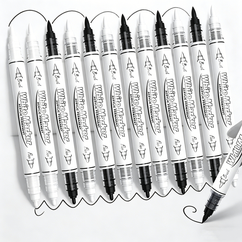 Black/White Large Capacity Dua - огляд і ціна Whiteboard Marker Set