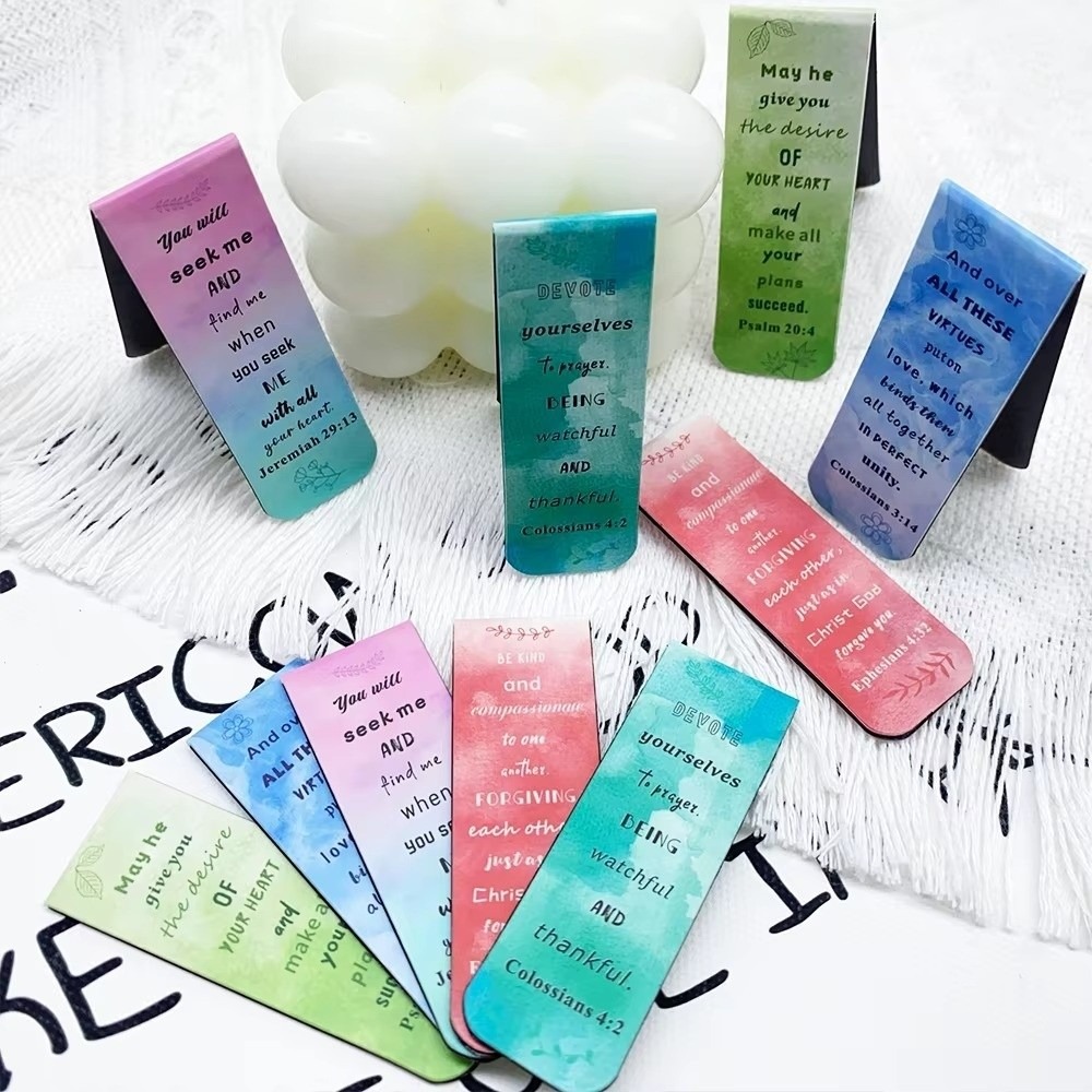 5 Pcs/Set Watercolor Design Ma - огляд і ціна Bookmark Magnetic Clip