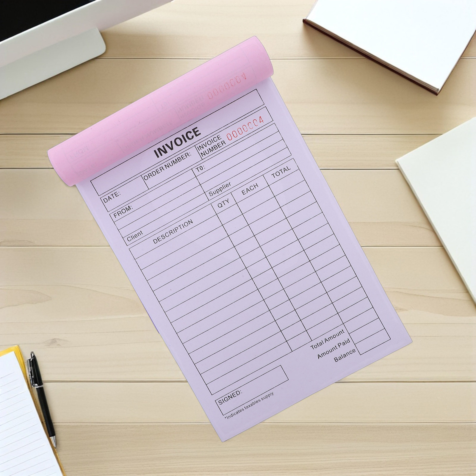 4 pcs Business Invoice Receipt - огляд і ціна Carbon Copy Book