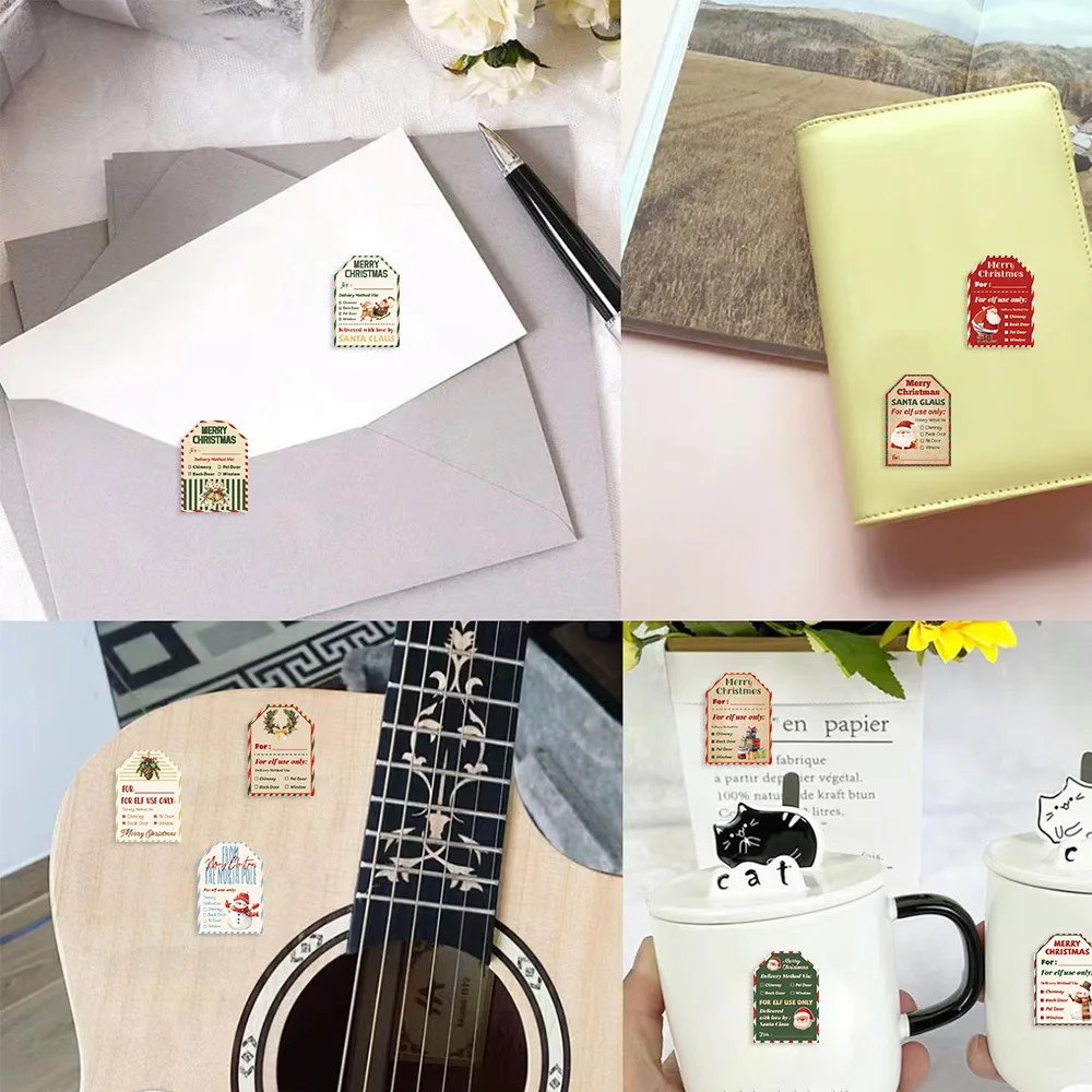 500Pcs Christmas Stickers Roll - огляд і ціна Label Printer Tape